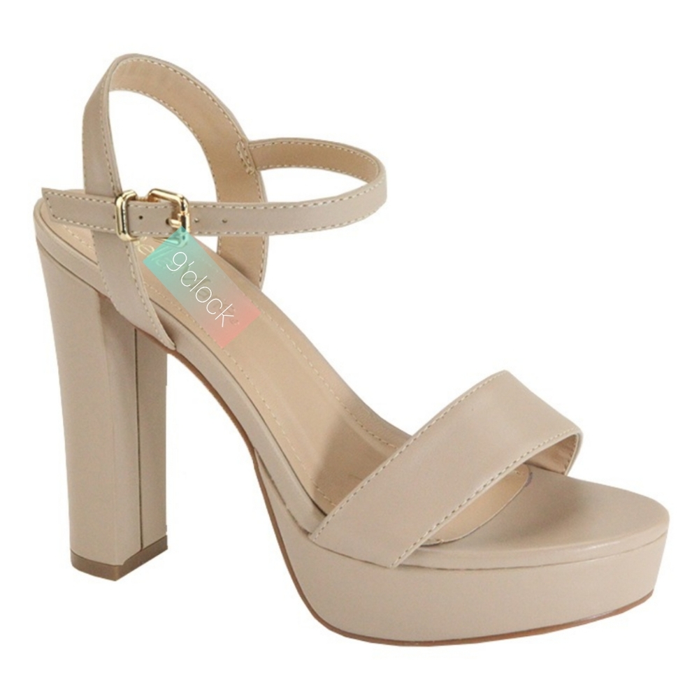 High Heeled Ankle Strap Sandals - Picture 2 of 3